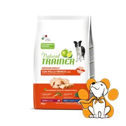 Natural Trainer Medium Adult with Fresh Chicken and Rice 3kg, Hrana sa Piletinom