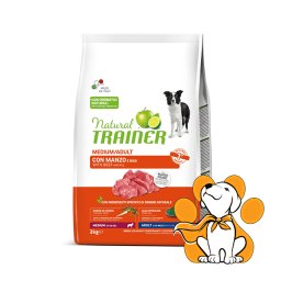 Natural Trainer Medium Adult with Beef and Rice 3kg, Ishrana za Srednje Rase