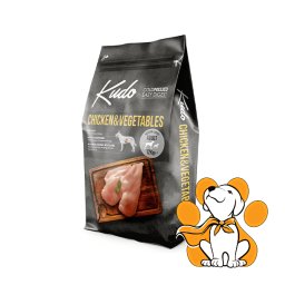 KUDO Chicken & Vegetables Adult 12kg, Granule sa Ukusom Piletine za Odrasle Pse