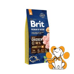 Brit Premium by Nature Junior M 15kg, Piletina za Zdravlje Mladih Pasa