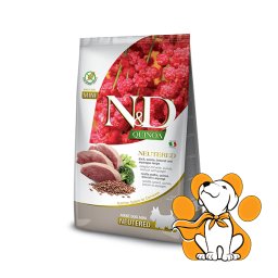 N&D Quinoa Adult Mini Neutered Duck 2,5kg, Hrana za Kastrirane i Sterilisane Pse