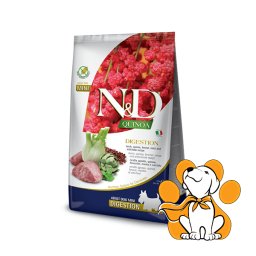 N&D Quinoa Adult Mini Digestion Lamb 2,5kg, Granule za Pse za Bolje Varenje