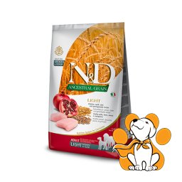N&D Ancestral Grain Medium&Maxi Light Chicken & Pomegranate 12kg, Granule za pse