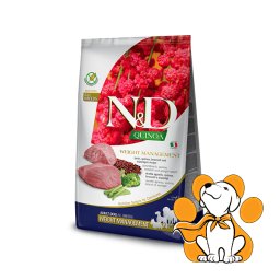 N&D Quinoa All Breed Weight Management Lamb & Asparagus 2,5kg, Prekomerna Težina
