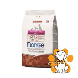 Monge Extra Small <2kg Adult Lamb 800g, Specijalna Hrana za Veoma Male Pse