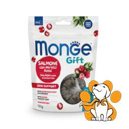 Monge Gift Salmon & Cranberries Skin Support 150g, Keksići - Losos i Brusnica