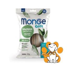 Monge Gift Mini Adult Salmon&Sage Dental Sticks 120g, Dentalne poslastice za pse