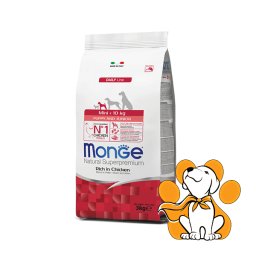 Monge Mini <10kg Puppy&Junior with Chicken 3kg, Suva Hrana za Štence Malih Rasa