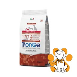 Monge Mini <10kg Puppy&Junior Lamb&Rice 2.5kg, Hrana sa jagnjetinom za štence
