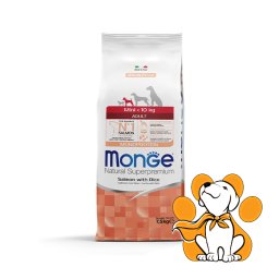 Monge Mini <10kg Adult Salmon & Rice 7.5kg, Granule sa lososom za male rase pasa