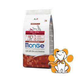Monge Mini <10kg Adult Lamb, Rice & Potato 2.5kg, Suva Hrana za Male Odrasle Pse