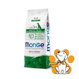 Monge Maxi 32 - 80kg Puppy&Junior with Chicken 12kg, Granule za Štence