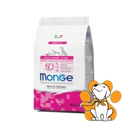 Monge Extra Small <2kg Puppy & Junior with Chicken 800g, za Štenad Malih Rasa
