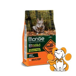 Monge Bwild Grain Free Adult All Breeds Duck&Potato 2.5kg, Hrana za Odrasle Pse