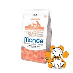 Monge All Breeds Puppy and Junior Salmon & Rice 800g, Idealno za Isprobavanje