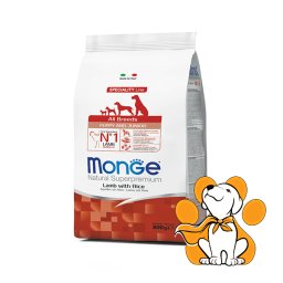 Monge All Breeds Puppy and Junior Lamb with Rice 800g, Za Male Porcije Štenaca