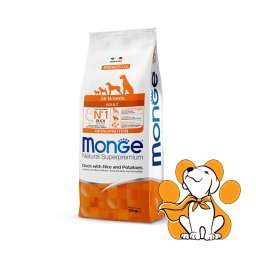 Monge All Breeds Duck with Potatoes & Rice 12kg, Granule za Pse sa Pačetinom