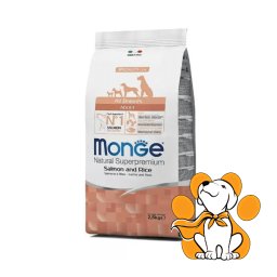 Monge All Breeds Monoprotein Salmon & Rice 2.5kg, Granule za Izbirljive Pse