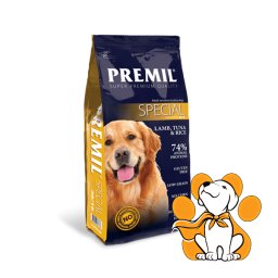 Premil Special Lamb, Tuna & Rice 15kg, Kompletna Ishrana za Sve Rase Pasa