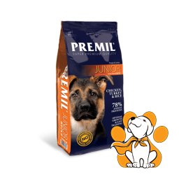 Premil Junior Chicken, Turkey & Rice 15kg, Ishrana za Štenad Velikih Rasa