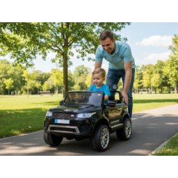 Land Rover Happer 4x4 dečiji automobil na akumulator Crni