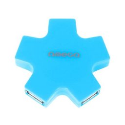 USB HUB Omega OUH24SBL star plavi