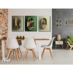 Moderne slike na platnu 3d vaze sa cvecem ms162