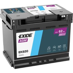 Exide Start&Stop AGM Radial EK620 12V 62Ah