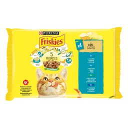 Purina Friskies Preliv Za Mačke Losos i Tuna 4 x 85 g - 340 g