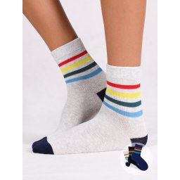 Yoclub Kids's Boys' Socks Stripes 3-Pack SKA-0157C-A300