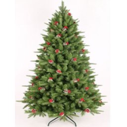 Novogodišnja jelka sa šišarkama i bobicama 120cm ( 220025 )