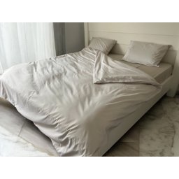 Posteljina Saten GLAT Siva boja 200x220cm ( VLK000467-satensiva )
