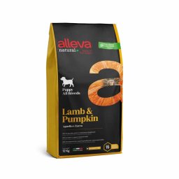 Alleva Natural Dog Puppy Lamb & Pumpkin All Breeds - 12 kg