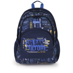 Gabol ranac školski ergonomski 32x44x18 cm 21l-0,56 kg Skull tamno plava ( 16RNG235040EB )