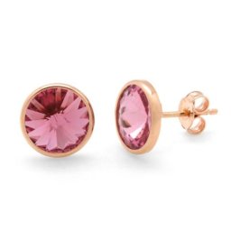 Ženske victoria cruz basic gold mindjuše sa swarovski kristalom ( a2520-26st )