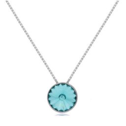 Victoria cruz basic m turquoise lančić sa swarovski kristalom ( a2809-15hg )
