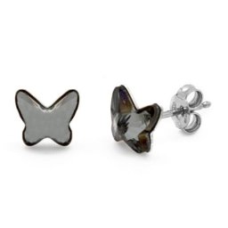 Victoria cruz fantasy hematite mindjuše sa swarovski kristalom ( a3111-45ht )