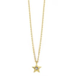 Victoria cruz celeste crystal gold ogrlica sa swarovski kristalom ( a3653-07dg )