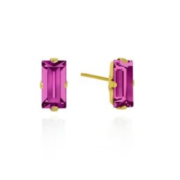 Victoria cruz macedonia fuchsia gold mindjuše sa swarovski kristalom ( a3661-21dt )