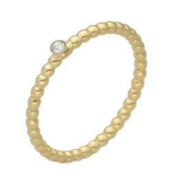 Victoria cruz daphne crystal gold prsten sa swarovski kristalom ( a4200-07da )