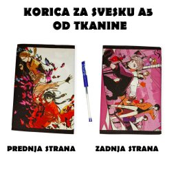 Bungou Stray Dogs korica za svesku A5 od tkanine anime