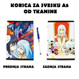 That Time I Got Reincarnated as a Slime korica za svesku A5 od tkanine anime