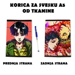 Killing Stalking korica za svesku A5 od tkanine anime