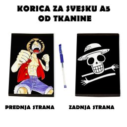 One Piece korica za svesku A5 od tkanine anime
