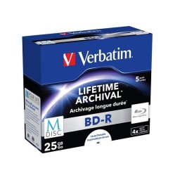 VERBATIM M-DISC KAMENI" 25GB 4X/5PACK/SC/PRINT/43823