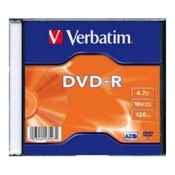 VERBATIM 4.7GB 16X SLIM CASE 43547, AZO SA KARTONCICEM