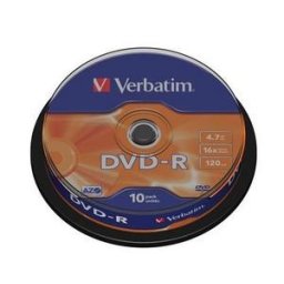 VERBATIM 4.7GB 16X/CAKE 10//43523 MATT SILVER AZO
