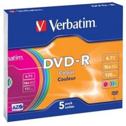 VERBATIM 4.7GB 16X COLOR 43557