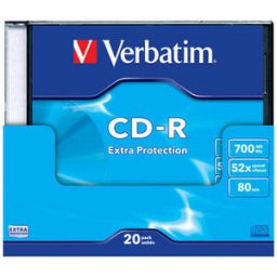 VERBATIM 700MB 52X SLIM CASE 43347 43348