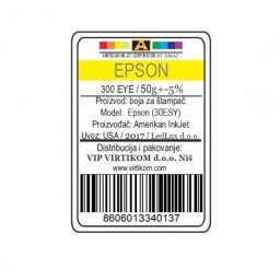IIMAC-AMERICAN INK JET CORPORATION USA EPSON SUBLIMACIONA YELLOW 300EYE/1400/1430 WF/XP
